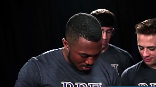 Masked Pledge Lucky Banks Frat Orgy