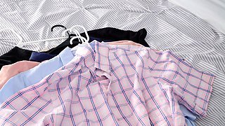 Threesome blowjob with cumshot