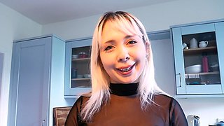 Hot asian teen brunette masturbating
