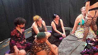 Lesbian Dildo Orgy with Friends and Straps