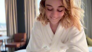 Really good morning with her panties set aside