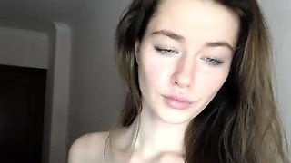 Shy brunette homemade amateur webcam teen