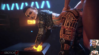 Widowmaker's Fat Ass Makes You Cum in Your Own Face, Tattooed Babe Jack Jack Anal