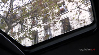 Very Intense Anal Sex in a Limousine Driving on Paris Boulevards