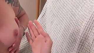 AuntJudysXXX - 46yo Inked MILF Kitty Dickens Fucks the Pizza Delivery Guy