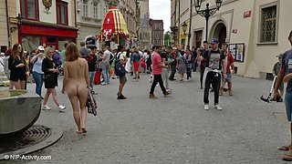 Alena Flashes Tits Publicly