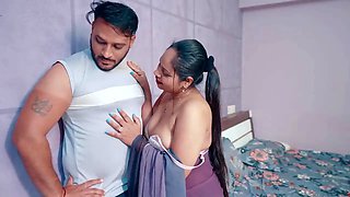 Desi wife desperate for the sex and seduced by her gym trainer in the home