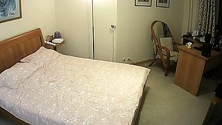 Blonde Caught Cheating On Hidden Cam In Bedroom