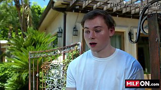 MILFON.com introduces: Watering The cougars Garden - Olivia Jayy & Maya Farrell & Anthony Pierce COUGAR vignette
