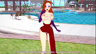 Jessica Rabbit Wearing a Bikini POV Sex