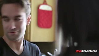 Peta Jensen Loves Her Stepmom's Big Tits - Blowjob & Doggy Style Fun