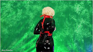 Sexual Fantasy Of Horny Milf: Bondage Of Arya Grander Wearing Latex