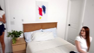 Bisexual teen stepsis and BFF threesome