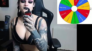 This brunette chick with nice big boobs and a pretty face is