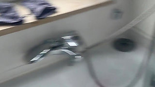 Teen with Perfect Body Showers