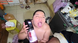 Sado Hentais Face Wrecked by Chubbys Auto Masturbator Facial Blast