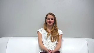 Shy Girl Opens Up and Takes Cock Deep at the Czech Casting