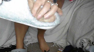 Slipper Dangle Tease & Thick Calves Worship with Kepi Carter Watch Me Slide Them off