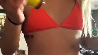 Amateur tiny asian college teen