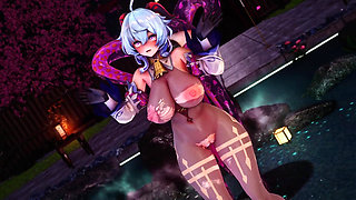 Genshin Impact -hot Spring Monster Fuck Horny Ganyu - 3D Hentai Animations