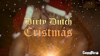 Smoking Dutch MILF Blowjob - 2 Blonde Amateurs Throat Huge Cock