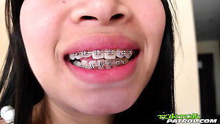 Petite Thai Teen Gets Stretched Wide by Huge White Cock