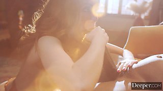 Brunette beauty Freya Parker makes out with bbc Anton Harden