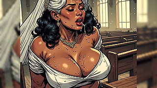 Sexy Indian Women in Church (ai Art)