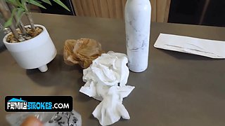 Latina teenie daughter-in-law tempts her stepdaddy with her narrow body