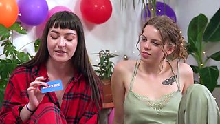 DaringSex Readhead and Blonde Teen Lesbian Shower