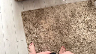 My Stepbrother Slid His Dick Into Me While I Was Fucking My Pussy with a Rubber Dildo