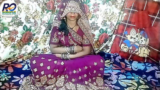 Newly wedded beautiful Bhabhi becomes bride by wearing a new saree I convinced Bhabhi to fuck me hard in Hindi Claire Vays