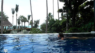 Melena Maria Rya Naked in Pool