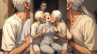 Hijabi Muslim Babes Degraded & Ravaged by Ugly Fat Dirty Old Men - Squeezed, Kissed, Fucked Hard Part 2