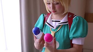 Amateur asian teen licks ass and sucks cock