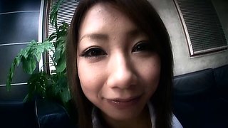 Amateur Asian College Teen Gives Blowjob