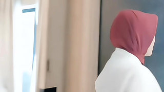 Hijab Nude in Swimming Pool