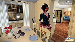 Turning, used panties, hentai fuck