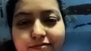 A Fat indian girl watching bf cock jerking on webcam