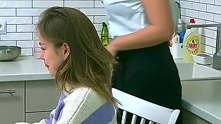 Stepmom help me with my lessons - MILF fucked young Stepdaughter for bad grades