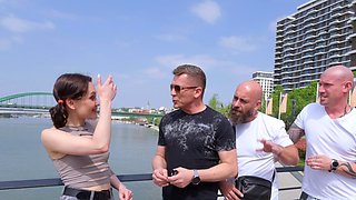 Ally Horny Takes Airtight Anal Gangbang