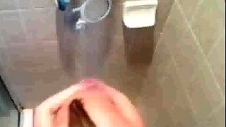 stepdaughter soaps and shaves in shower (voyeur)
