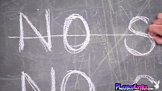 Hottie teenie blond gives a valuable lesson