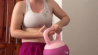 Hot and Sweaty Workout in the Bedroom