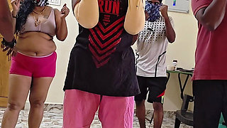 Boxing Coach and Student Fucks Stepmother and Stepdaughter