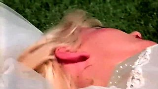 Hardcore double blonde blowjob