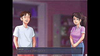 Mia's steamy summer gig featuring lovemaking in stockings