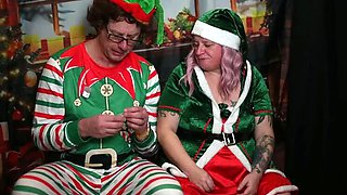 BBW British Elf Gets Spanked & Fucked With Toys - Day 10 Xmas Role Play
