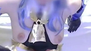 Office Lady Baker Weekend Cosplayer Ganyu Themed Hardcore Sex Climax