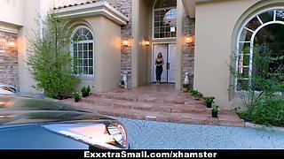Exxxtrasmall - step mommy fucks step daughter toy